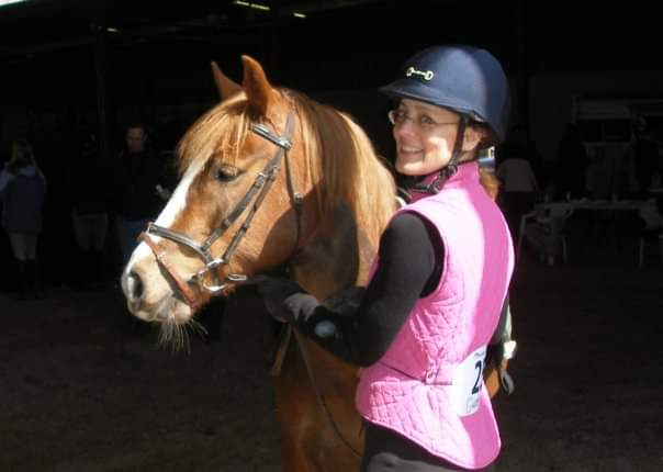 Catherine with past pony, Jewels.